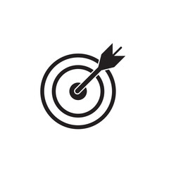 arrow target icon silhouette