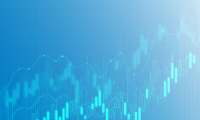 Stock market investment trading graph in graphic concept suitable for financial investment or economic trends business idea. graph growth technology background. vector design.