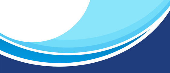 Abstract background with layered blue waves