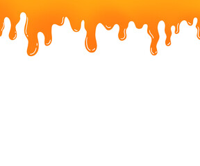 orange paint splash, liquid orange juice drip illustration