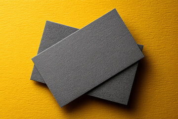 A high quality photography of  blank business card/ shop card for mock-up and presentation. 