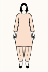 vector illustration of a woman