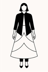 vector illustration of a woman