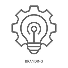 Branding   Icon Line Style. Design Vector Illustration