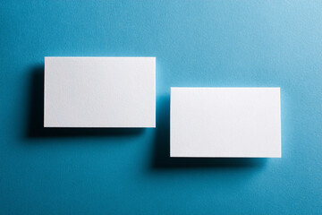 A high quality photography of  blank business card/ shop card for mock-up and presentation. 