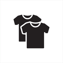 Black and White T-Shirt Icons &ndash; Clothing and Fashion Symbols
