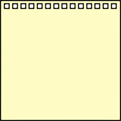 vector illustration of a sheet of paper