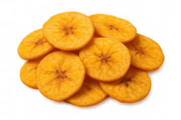 Delicious and crispy dried banana chips forming a tempting pile, perfect for snacking or adding to your favorite recipes