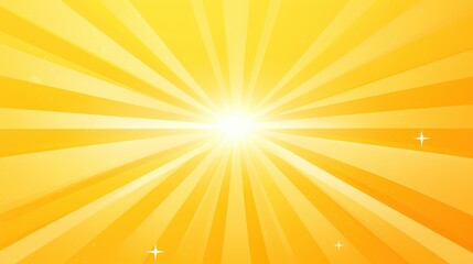 Abstract yellow sunlight design featuring stylized su
