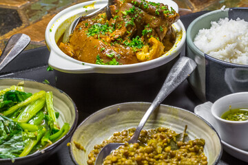 Carri pied de porc à la créole, Île de la Réunion 