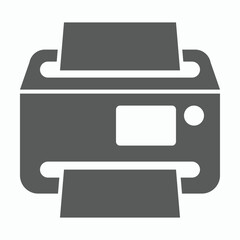 printer icon, fax vector, scanner illustration