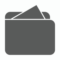 wallet icon, case vector, purse illustration