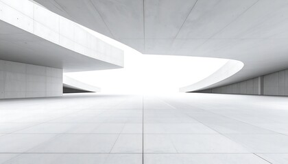 Obraz premium Modern concrete architectural space