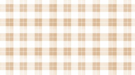 Simple yet stylish beige and brown plaid seamless pat