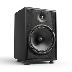 Black speaker, front view