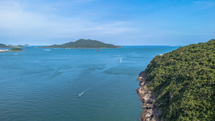 Fototapeta premium July 27 2025 Scenic Coastal Views from Cape Collinson, Hong Kong