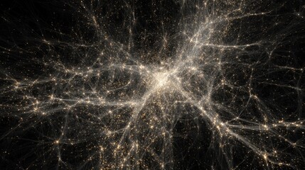 A digital simulation reveals the cosmic web connecting galaxies across the universe