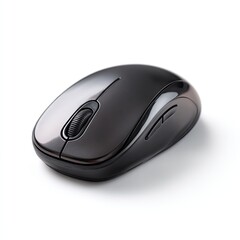 Sleek black wireless computer mouse (3)