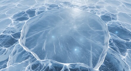 Cracked Ice Abstract Surface