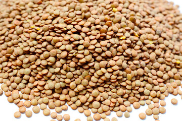 Lentils are small brown legumes rich in protein and fiber