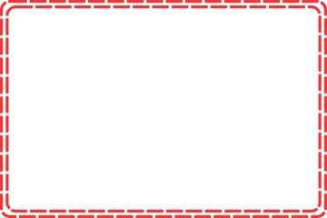 Simple Frame, Red Frame, Unique Frame, Photo Frame with White Background, Border Frame, Simple Style