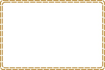 Simple Frame, Golden Frame, Unique Frame, Photo Frame with White Background, Border Frame, Simple Style