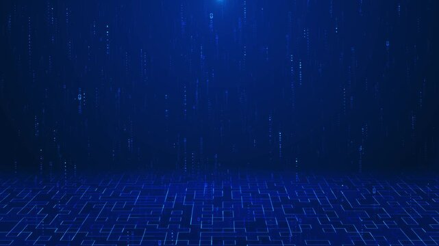 Digital Data Stream binary code digital patterns technology and innovation. advanced data processing system. AI, machine learning, digital innovation. future digital systems, data processing, coding