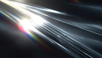 Abstract, diagonal light streaks