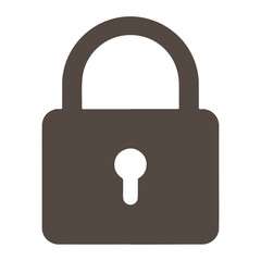 Padlock Icon | Locked UI Element Symbol for Security Use