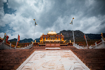 Muli Monastery in the Tibetan area of Sichuan Province, China