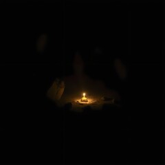 Everything else still in shadow, but the spark leads.