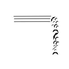 bat corner border frame