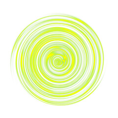 green Energy Spiral with Neon Glow