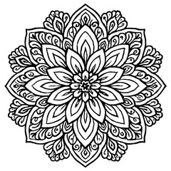 A seamless abstract floral pattern with vintage vector ornaments and decorative leaf elements