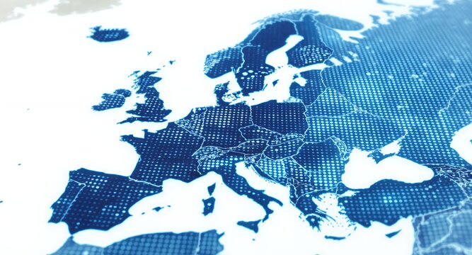 Abstract Dotted Map Background  Global Connections and Data Visualization