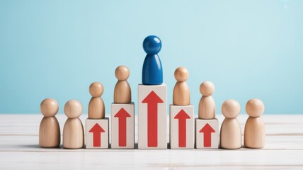 Success is a gradual climb, reaching the top requires consistent effort and upward growth, leadership development