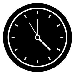 clock on white background