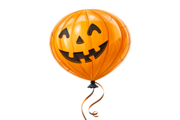 Festive pumpkin balloon for Halloween celebration