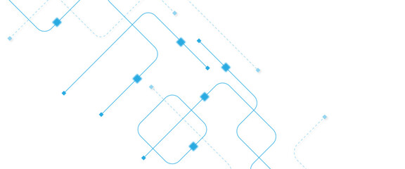 Abstract futuristic technology background. Technology background with crossed lines and dots.