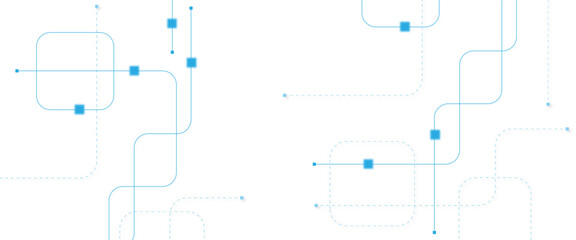Abstract futuristic technology background. Technology background with crossed lines and dots.