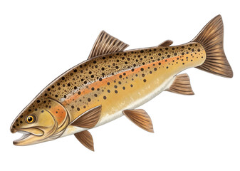 Fototapeta premium Fish on a white background