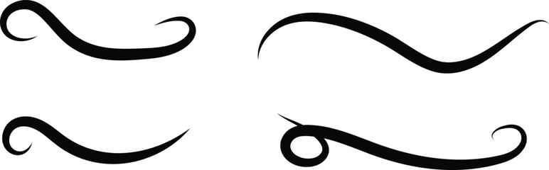 doodle sketch underline highlight. curly swishes, swashes, swoops. Handwritten. markers paint chalk paper. Scribble crayon underline shape
