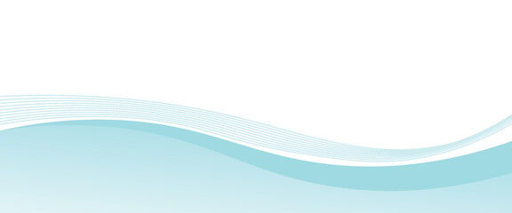 Abstract blue wave background, minimal wave design concept, vector illustration. for banner,