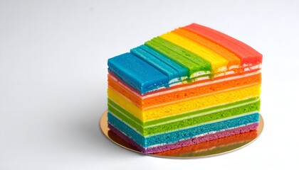 Kue Lapis Rainbow. Rice Rainbow Layer Cake is a cake made from rice flour, starch, sugar, eggs and natural coloring. Detailed high quality image. 