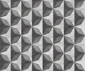 Modern seamless geometric pattern with natural textures: marble, wood, stone, cement, terrazzo. Ideal for interior design, wallpaper, packaging, textiles, tiles, and parquet flooring.	
