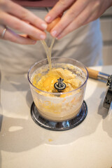 making a shortcrust pastry for a tart