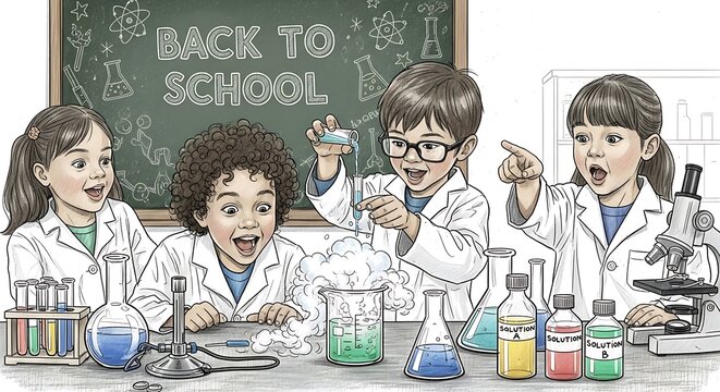 Schoolchildren at home time
