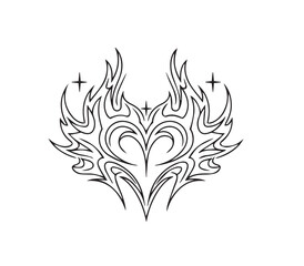 Abstract cyber sigil  Tribal SHAPES, tribal tattoo design, cybersigilism, , stylized, shape