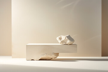 Stone podium for display product