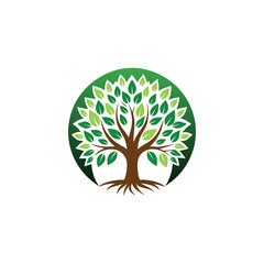 Naklejka premium Tree logo